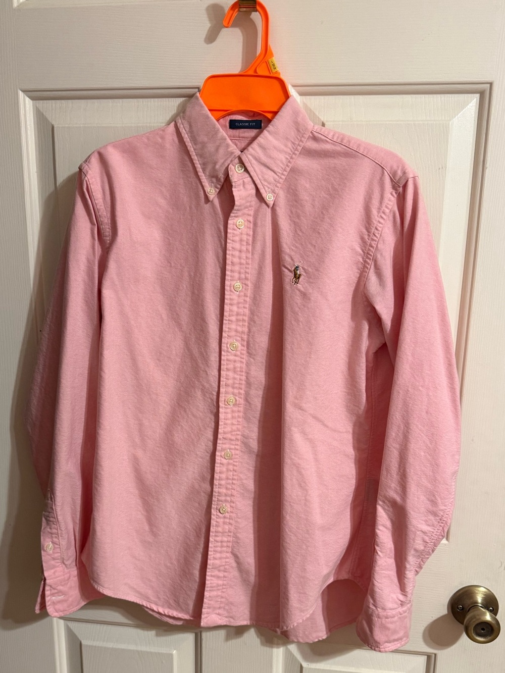 Ralph Lauren Light Pink Button-Down Oxford Shirt size 10 (fits like a medium)